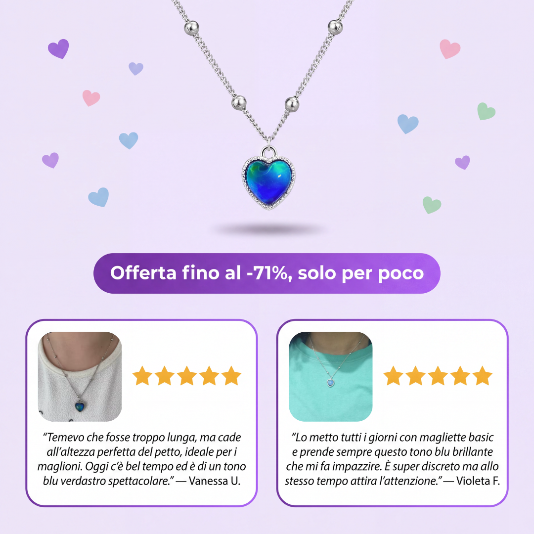 Collana Cuore Cambia Colore