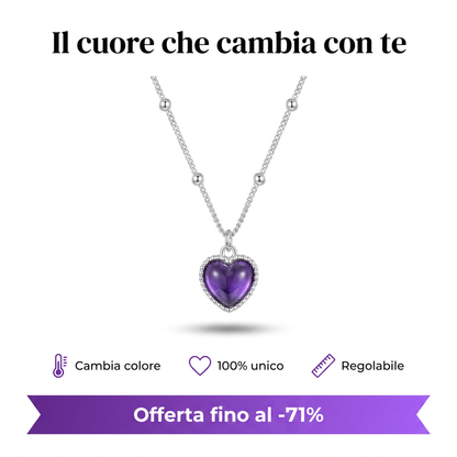 Collana Cuore Cambia Colore