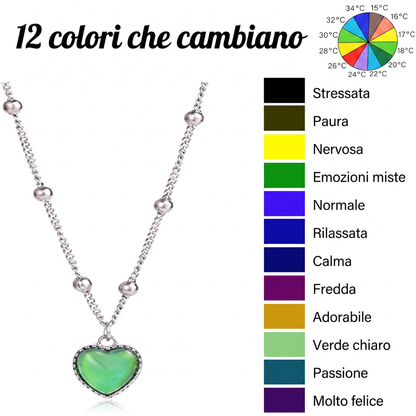 Collar Corazón Cambia Color
