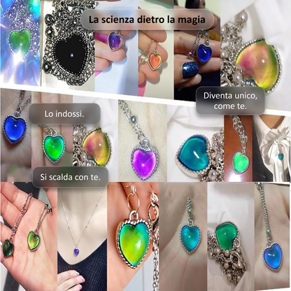 Collar Corazón Cambia Color