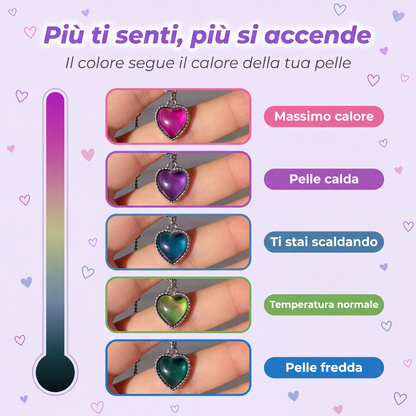 Collana Cuore Cambia Colore