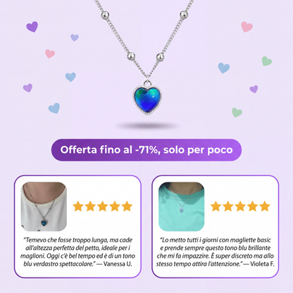 Collana Cuore Cambia Colore